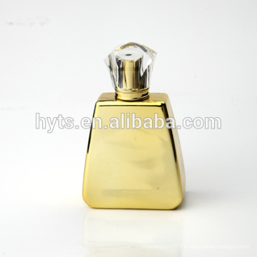 Bouteille de parfum d&#39;or de verre de luxe de 100ml